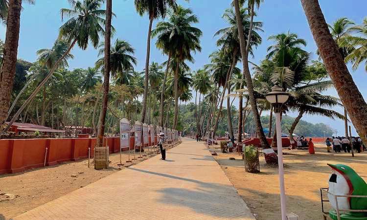 Ruins of an old British church at Ross Island